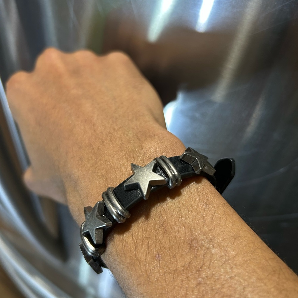 Gothic Punk bracelet Style Pentagram Bracelet, Suitable  For Men Women